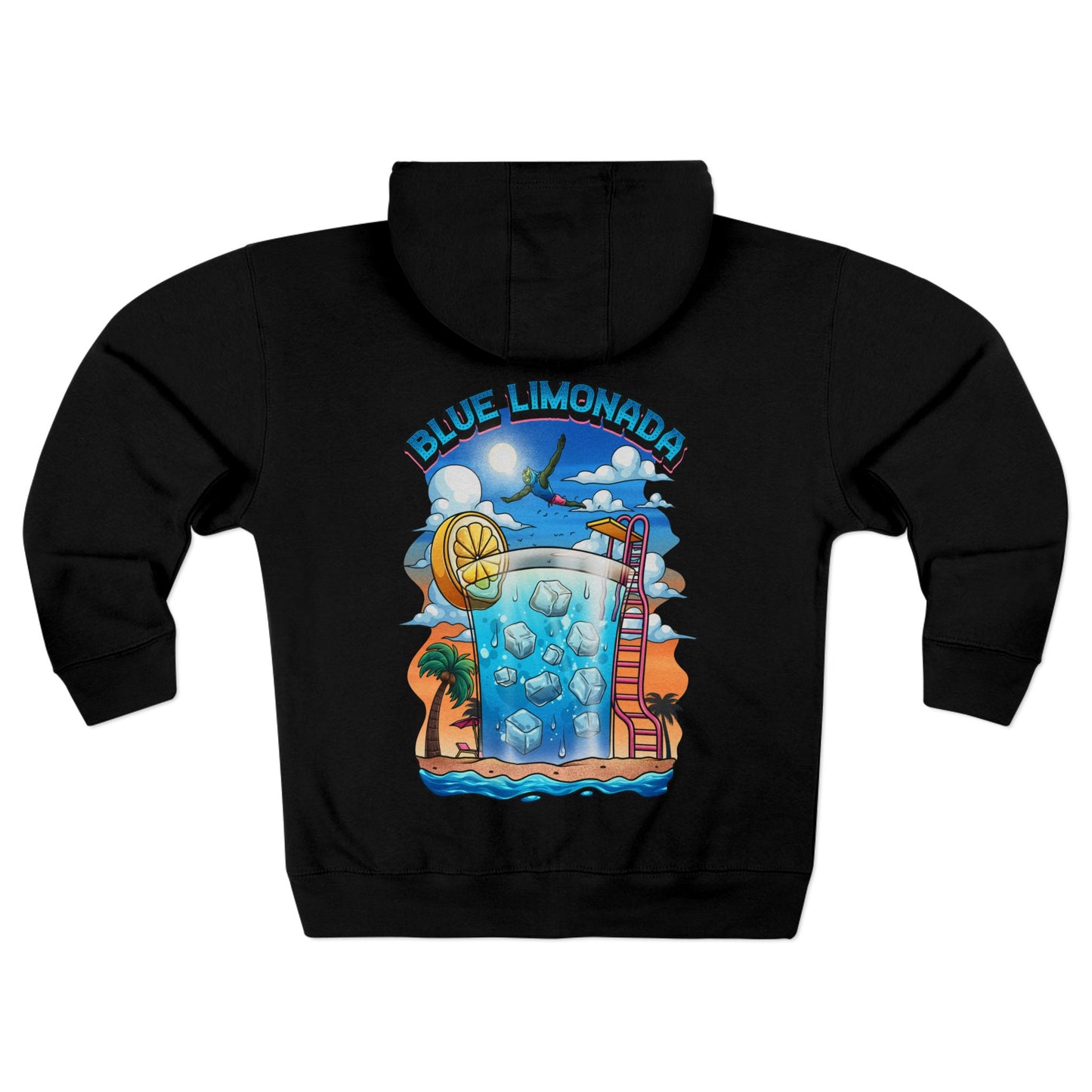 Blue Limonada Unisex Premium Full Zip Hoodie