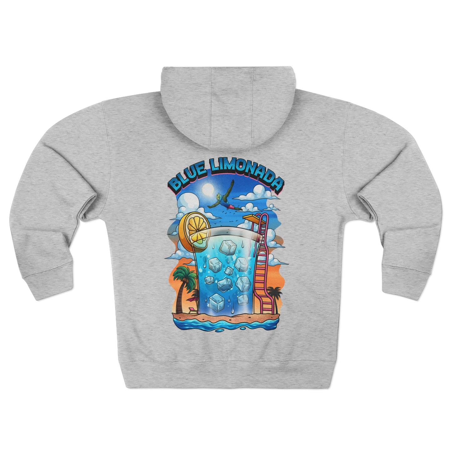 Blue Limonada Unisex Premium Full Zip Hoodie