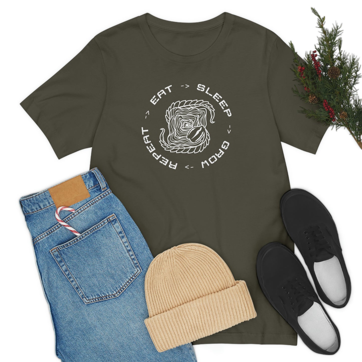 Eat.Sleep.Grow.Repeat Short Sleeve Tee