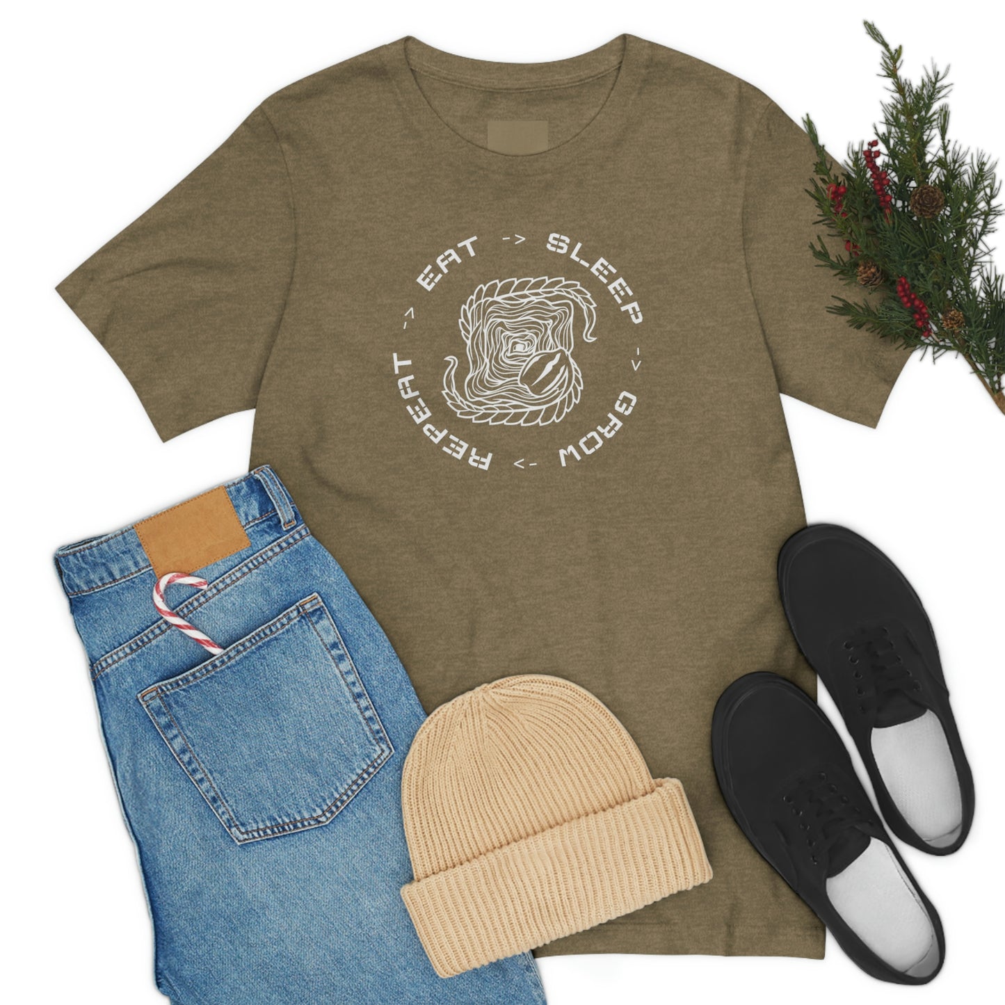 Eat.Sleep.Grow.Repeat Short Sleeve Tee