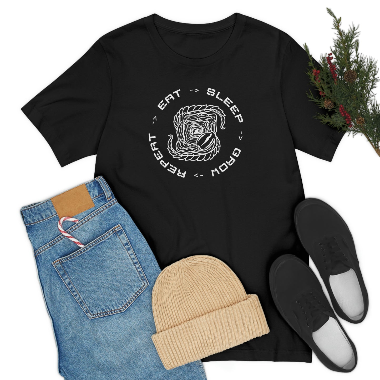 Eat.Sleep.Grow.Repeat Short Sleeve Tee
