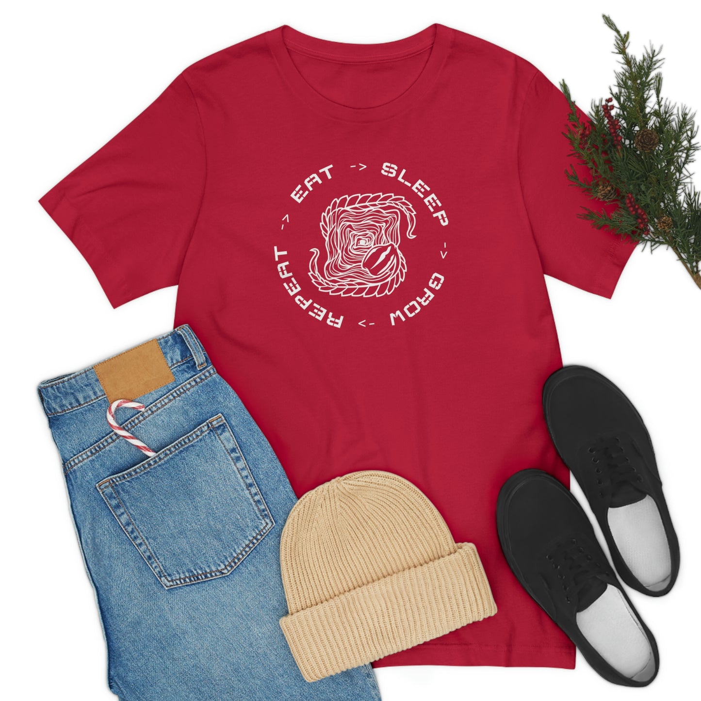 Eat.Sleep.Grow.Repeat Short Sleeve Tee