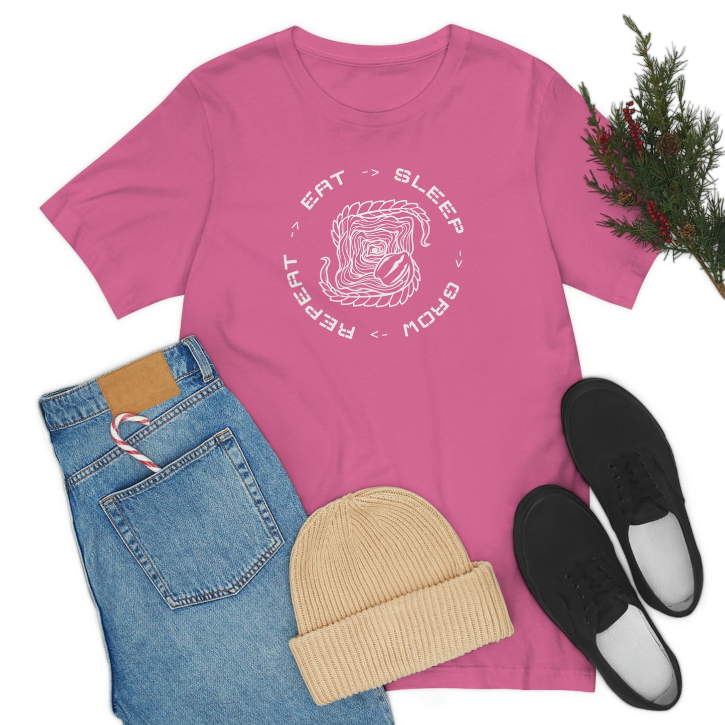 Eat.Sleep.Grow.Repeat Short Sleeve Tee