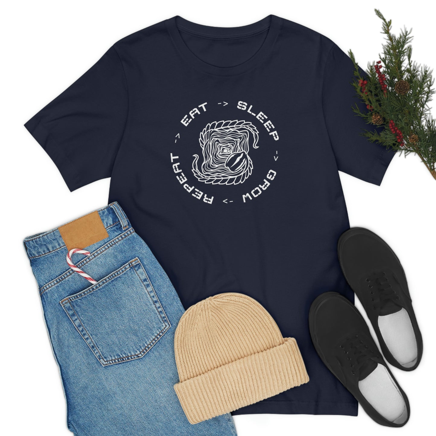 Eat.Sleep.Grow.Repeat Short Sleeve Tee