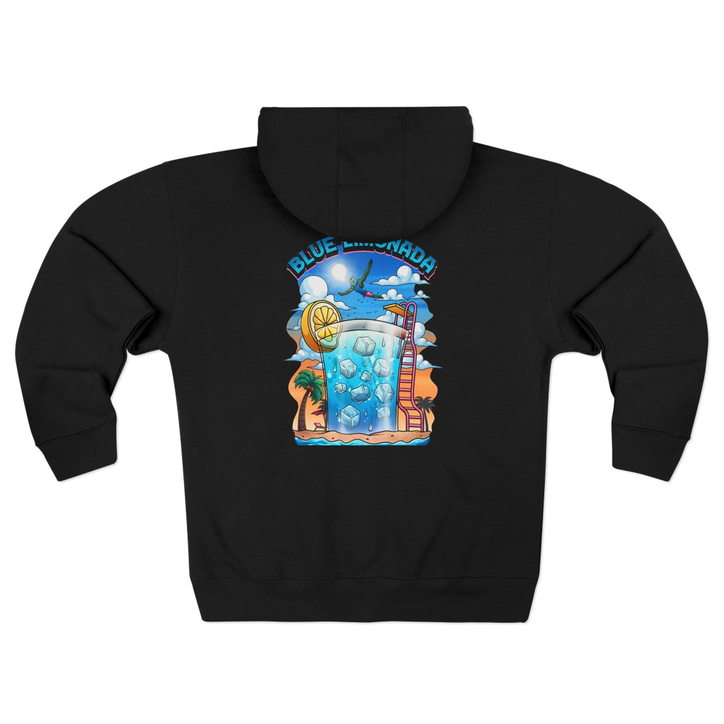 Blue Limonada Unisex Premium Full Zip Hoodie